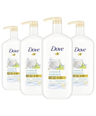 Dove Ultra Care Shampoo Coconut & Hydration Pack of 4 For Dry Hair Shampoo with Oil Blend of Coconut Jojoba & Sweet Almond 31 oz - Buy Online on GoSupps.com