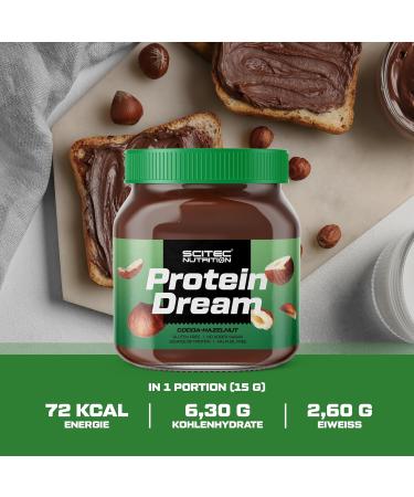 Buy Scitec Nutrition Protein Dream Cocoa-Hazelnut Cream with Whey Protein Gluten-Free 400g International Shipping Available! - Buy Online on GoSupps.com