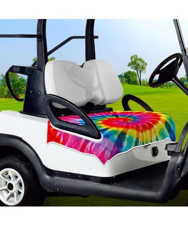 ENYORSEL Golf Cart Seat Covers  100% Microfiber Golf Cart Seat Towel/Blanket with Unique Patterns  52x32''  Universal for Most EZGO  Yamaha & Club Car ect of 2-Seat Golf Carts  Easy Install and Clean A-TieDye - Buy Online on GoSupps.com