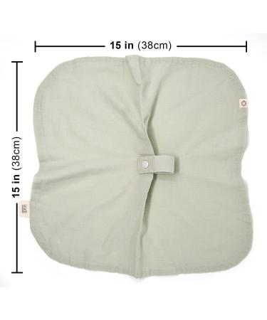 Indi by Kishu Baby Organic Paci Blanket - Fairtrade GOTS Certified Cotton Muslin Mini Baby Blanket (Sage) - Buy Online on GoSupps.com