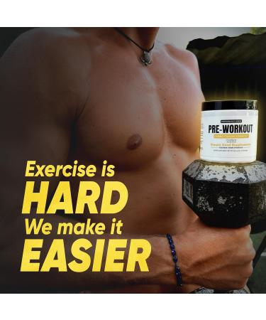 Hybrid Pre Workout Powder Supplement | 250mg Caffeine | Alpha GPC | No Jitters | Energy, Focus, Power, Endurance | for Men & Women | Tried & True Ingredients | 20 Servings - Buy Online on GoSupps.com