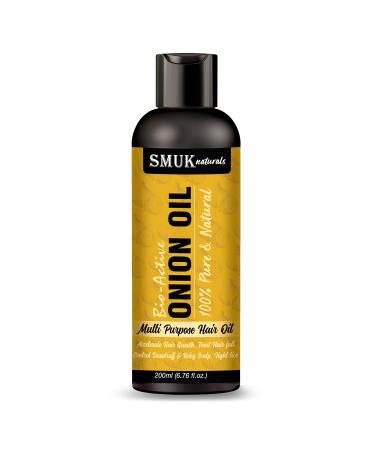 Smuk Onion Oil with Argan Olive Amla Extract for Men & Women 200ml