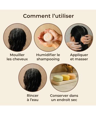 Shampoing solide Cheveux gras secs & usage fr quent Lot 3 shampoo bar 50 g Formule SCS cologique z ro plastique shampoing voyage sans sulfate silicone ni parab ne - Buy Online on GoSupps.com