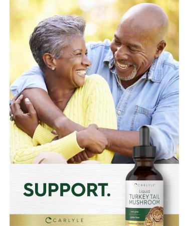 Carlyle Turkey Tail Mushroom Extract Liquid | 2 FL Oz | Herbal Tincture Drops | Vegetarian Formula | Non-GMO Gluten Free Supplement - Buy Online on GoSupps.com