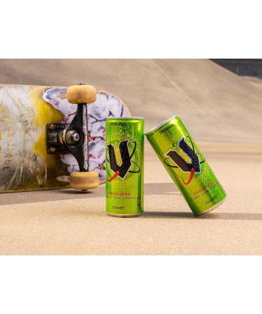 V Energy Sparkling Guarana Energy Drink - 24 x 250ml Cans - Made with Vitamins Sugar and Sweeteners - Energy Drink with Guarana and Caffeine - Contains B Vitamins - Repair and Revitalise Your Body - Buy Online on GoSupps.com