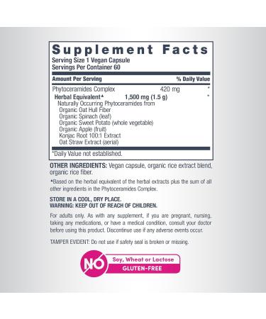 NeoCell Phytoceramide Complex Supplement | 60 Capsules | Advanced Formula | Vegan Plant Derived Ceramides - Buy Online on GoSupps.com