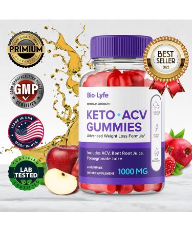 BioLyfe Keto Gummies - 60 Count Pack | Biolife Keto ACV Gummies - Buy Online on GoSupps.com