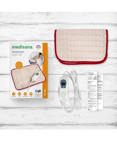 Medisana HP 405 Heating Cushion - Super Soft Heat Pillow with 3 Temperature Levels Overheating Protection & Automatic Switch-Off - Washable Relief for Back Neck & Shoulder (Blue) - Buy Online on GoSupps.com