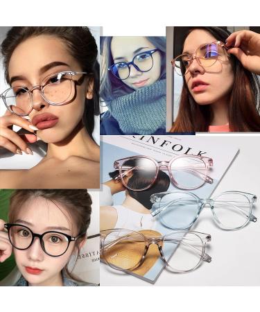 KINDOYO Blue Light Blocking Glasses - Anti-Eyestrain Gaming Eyewear for Women & Men | Lightweight Transparent Frame Clear Lens Classic Eyeglasses - Buy Online on GoSupps.com