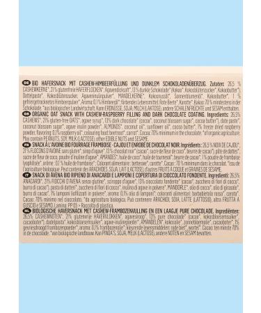 KoRo - Bouch es framboise chocolat noir bio 12 x 2 x 20 g - Avec une garniture fruit e la framboise - Enrob es de chocolat noir - Vegan - Buy Online on GoSupps.com