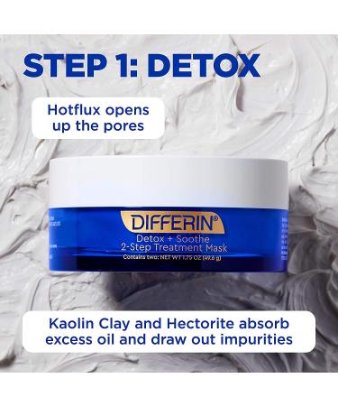 Shop Differin Detox + Soothe 2-Step Beauty Mask | 1.75 oz - Best Acne Treatment - Buy Online on GoSupps.com