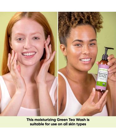 Sky Organics Youth Boost Green Tea Face Wash - 6 fl oz | Organic Aloe Vera & Vitamin E - Buy Online on GoSupps.com