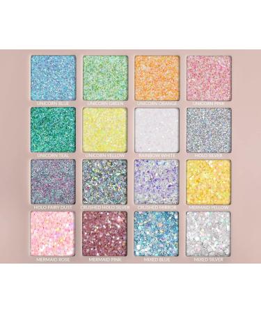 MARBLERS Cosmetic Grade Holographic Glitter Rainbow White 0.18oz - Vegan & Cruelty-Free | Eyeshadow Nail Art for Festival Rave & Party Makeup - Buy Online on GoSupps.com