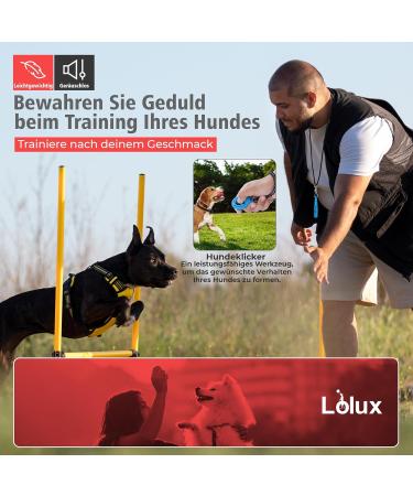 LIOLUX Dog Whistles (2 Pack) with Clicker & Lanyard - Professional Dog Training Whistles - Loud & Clear R tter Refraction (Blue/Black) - Buy Online on GoSupps.com