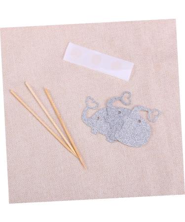 3pcs Gold Glitter Toppers cocktail picks Elephant Cupcake Picks Wedding Topper Heart Glitter fruit cake Glitter Elephant Toppers picks food stick fruit earth tones lip gloss Silver medium - Buy Online on GoSupps.com