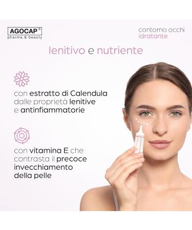  Agocap Eye Cream Designed for Bags and Dark Circles Anti-Wrinkle Hyaluronic Acid Olive Oil Moisturizing Treatment - 15ml Agocap - Buy Online on GoSupps.com