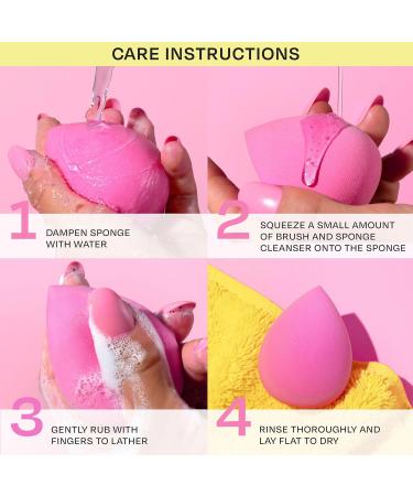 Freeman Puffs N' Stuff Powder Puffs + Liquid Sponges Set Makeup Blending Sponges & Powder Puffs For Foundation Concealer & Setting Powder Vegan & Cruelty Free 8 Count - Buy Online on GoSupps.com
