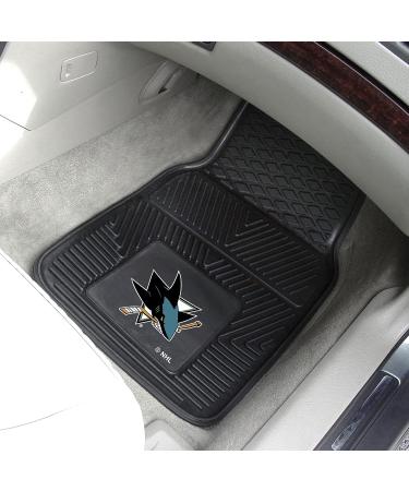 San Jose Sharks NHL 2-pc Vinyl Car Mats 18x27 - Front Team Color - Buy Online on GoSupps.com