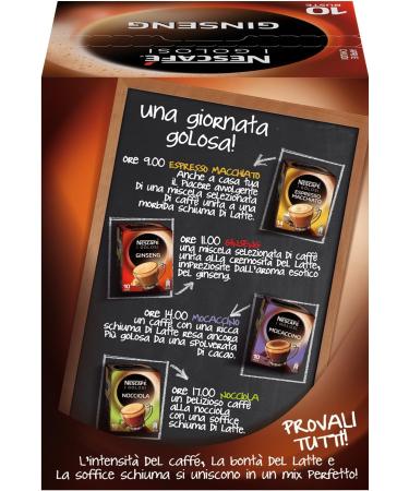  Nescafe Nescaf Gold Pack of 4 boxes of 10 soluble coffee sachets with ginseng 70g per sachet - Buy Online on GoSupps.com