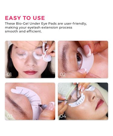 LLBA Biogel Eye Pads | Under Eye Pads for Eyelash Extensions | Soft Sticky Pads for Sensitive Skin - 10 Pairs (Style 2 - Buy Online on GoSupps.com