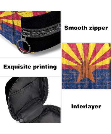 GIAPB Period Bag: Retro Flag Color Sanitary Napkin Storage & Makeup Pouch Holder | 4931 - Buy Online on GoSupps.com