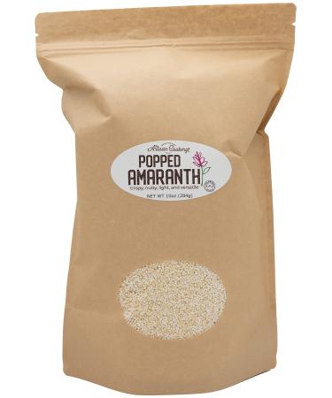 Organic Popped Amaranth - Non-GMO - Hand Crafted in the U.S.A. - All Natural Breakfast Cereal - Puffed Amaranth 10 Ounce