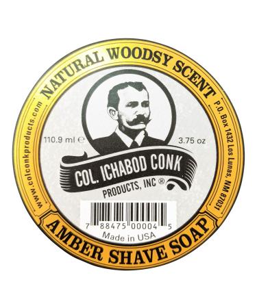 Colonel Conk AMBER Super Bar Shave Soap 3-3/4 oz - Extra Large Size - Buy Online on GoSupps.com