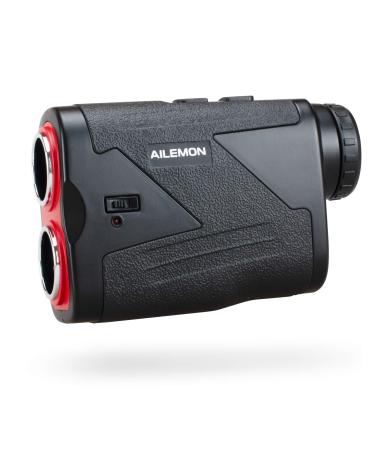 AILEMON Laser Rechargeable Golf/Hunting Range Finder 1000/1200 Yards 6X Magnification USB Charging Laser Rangefinder black 1000Y