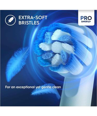Oral-B Pro Junior Kids Electric Toothbrush Gift | 3 Modes, Sensitive Mode | Ages 6+ | 2 Pin UK Plug | Purple - Buy Online on GoSupps.com