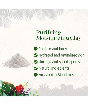 Moisturizing Purifying Clay | Vegan Hydration & Detox | H origin e Brasil - Natural Cruelty-Free & Hypoallergenic - 5.29oz - Buy Online on GoSupps.com