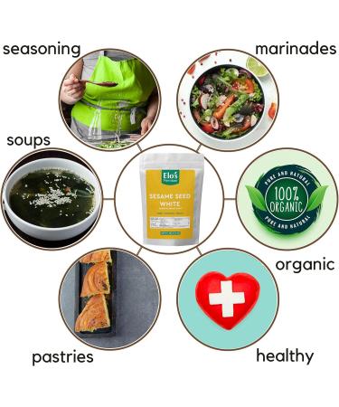 Roasted White Sesame Seeds 200g - Buy Online on GoSupps.com