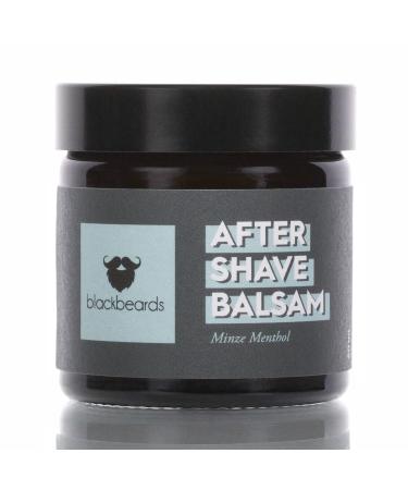 Blackbeards after shave balm mint-minthol cool refreshing fragrance maintains the skin after shaving against skin irritation For a smooth gentle wet shaving Handicrafts from Germany