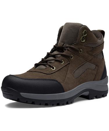 Jousen Men's Hiking Boots Waterproof Outdoor Lightweight Mountaineering Trekking Shoes 12 Brown 2022 New