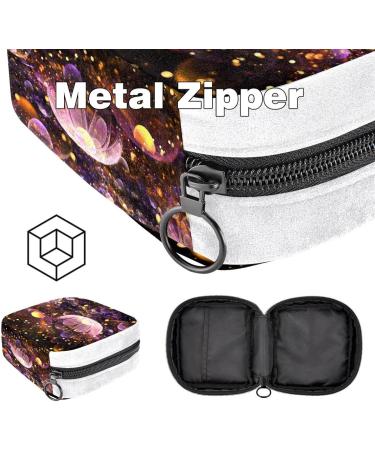 Abstract Colorful Flower Art Sanitary Napkin Storage Bag - Period Tampon Makeup Pad Pouch Color108 - Buy Online on GoSupps.com