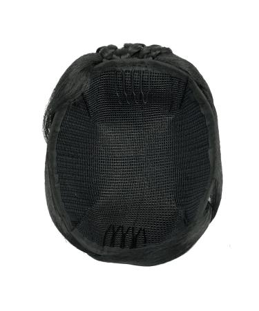 Imissu Braided Chignon Hair Cover & Donut Hair Tie - Updo Wig Clips for Wedding & Dance (M3 Black) - Buy Online on GoSupps.com