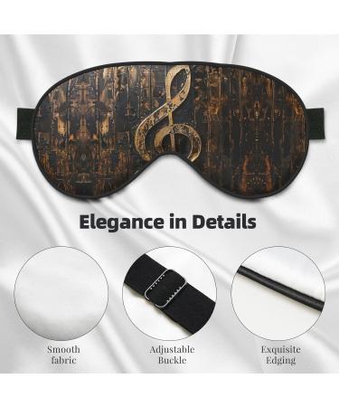 SSIMOO Music Symbol Sleep Mask | Adjustable Breathable Eye Mask for Comfortable Sleep | International Shipping - Buy Online on GoSupps.com