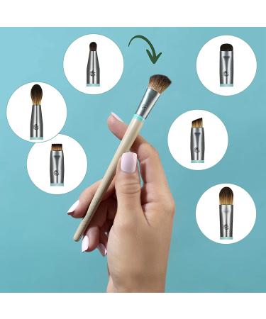 EcoTools Interchangeable Eye Kit Makeup Brush Set with Case - 7 Brushes Included - Buy Online on GoSupps.com