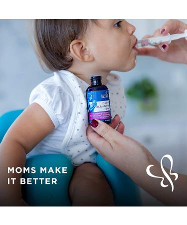 Mommy's Bliss Baby Multivitamin + Iron - Grape Flavor (2 Months+, 1 fl oz) - Buy Online on GoSupps.com
