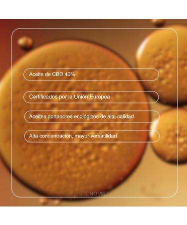 CBD HOME Oils CBD Oil 40 30 ml Full Spectrum Based on Coconut Oil MCT and Organic Hemp Seed Oil Omega 369 Certified Cannabidiol 12000 mg Made in the EU - Buy Online on GoSupps.com