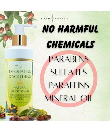 Lather Green - Exfoliating & Soothing Aloe Vera Body Wash for All Ages 8 oz - Buy Online on GoSupps.com