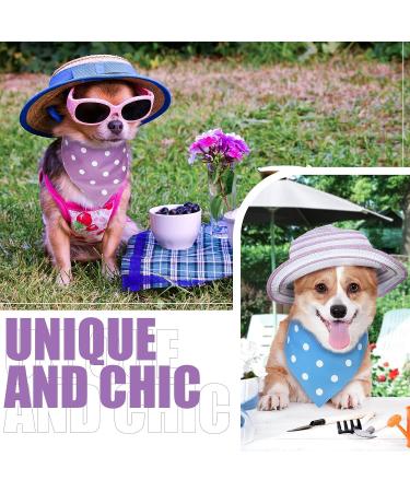 20-Piece Adjustable & Washable Dog Bandanas | Polka Dot Triangle Scarf for Small to Medium Pets - Buy Online on GoSupps.com