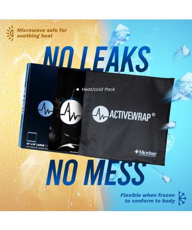 ActiveWrap Hip Ice Pack Wrap - 10x10 Inch Reusable Ice Pack for Hip Pain Relief & Recovery | Hot & Cold Therapy for Strains & Tightness - Buy Online on GoSupps.com