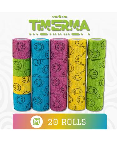 20 Rolls Self Adhesive Bandage Wrap - Elastic & Breathable Wound Care for Pets | Ideal for Sports Joint Sprains & First Aid - Versatile Vet Wrap for Dogs Cats Horses & Birds - Buy Online on GoSupps.com
