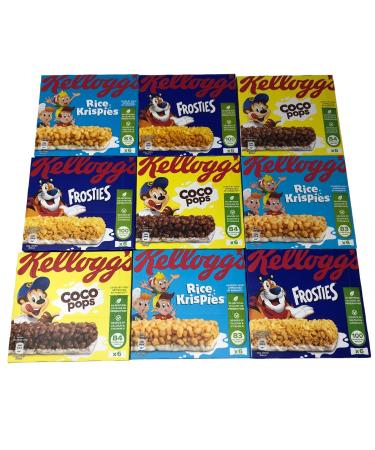 Multiple Kelloggs Coco Pops Lot de 18 barres de riz Krispies 20 g x 18 barres de 20 g