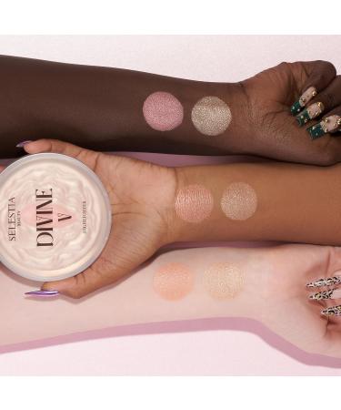 Highlighter Makeup Powder Divine V - Radiant Glow for All Skin Tones | Easy-to-Apply 0.53 Oz Face Highlighter - International Shipping Available - Buy Online on GoSupps.com