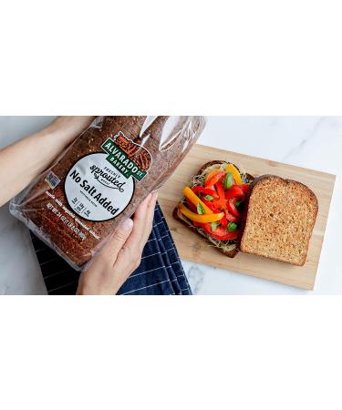 Alvarado Street Bakery Sprouted No Salt Added Bread - Multigrain Bread For Toast  Paninis and Sandwiches - Sliced Bread Made with Organic Sprouted Wheat - Vegan & No GMOs - 24 oz. (2 Pack) Low Sodium  No Salt Added 1.5 Pou - Buy Online on GoSupps.com