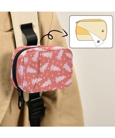 Buy Pfrewn 7-Day Pill Organizer Case - Cute Cartoon Axolotl Red Travel Pill Box | Portable Weekly Vitamin & Medicine Holder - Buy Online on GoSupps.com