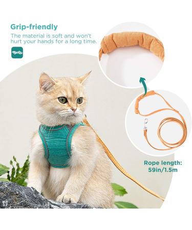 Shop Geeric Cat Dishes & Escape Proof Harness Set | Adjustable Dishes & Leashes for Small Cats - Reflective Stripes - International Shipping Available - Buy Online on GoSupps.com