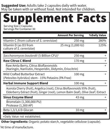 Garden of Life Herbal Immune Balance Sinus - 60 Vegetarian Capsules for Natural Immune Support - Buy Online on GoSupps.com