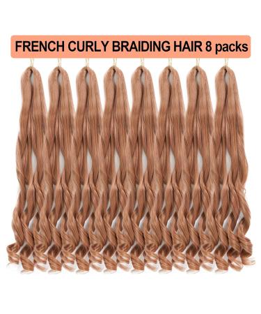 Dt Cheryl French Curls Braiding Hair - 8 Pack Pre-Stretched 24 Loose Wave Curly Extensions - 75g/Pack Synthetic Hair for International Shipping - Buy Online on GoSupps.com